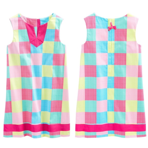 Vineyard Vines Pastel Whale Patchwork Shift Dress - Picture 4 of 9